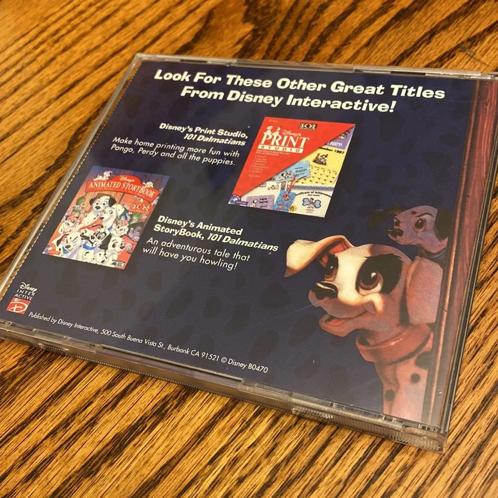 Vintage 90s Disney 101 Dalmatians Escape from Devil Manor PC Game CD-ROM Gaming